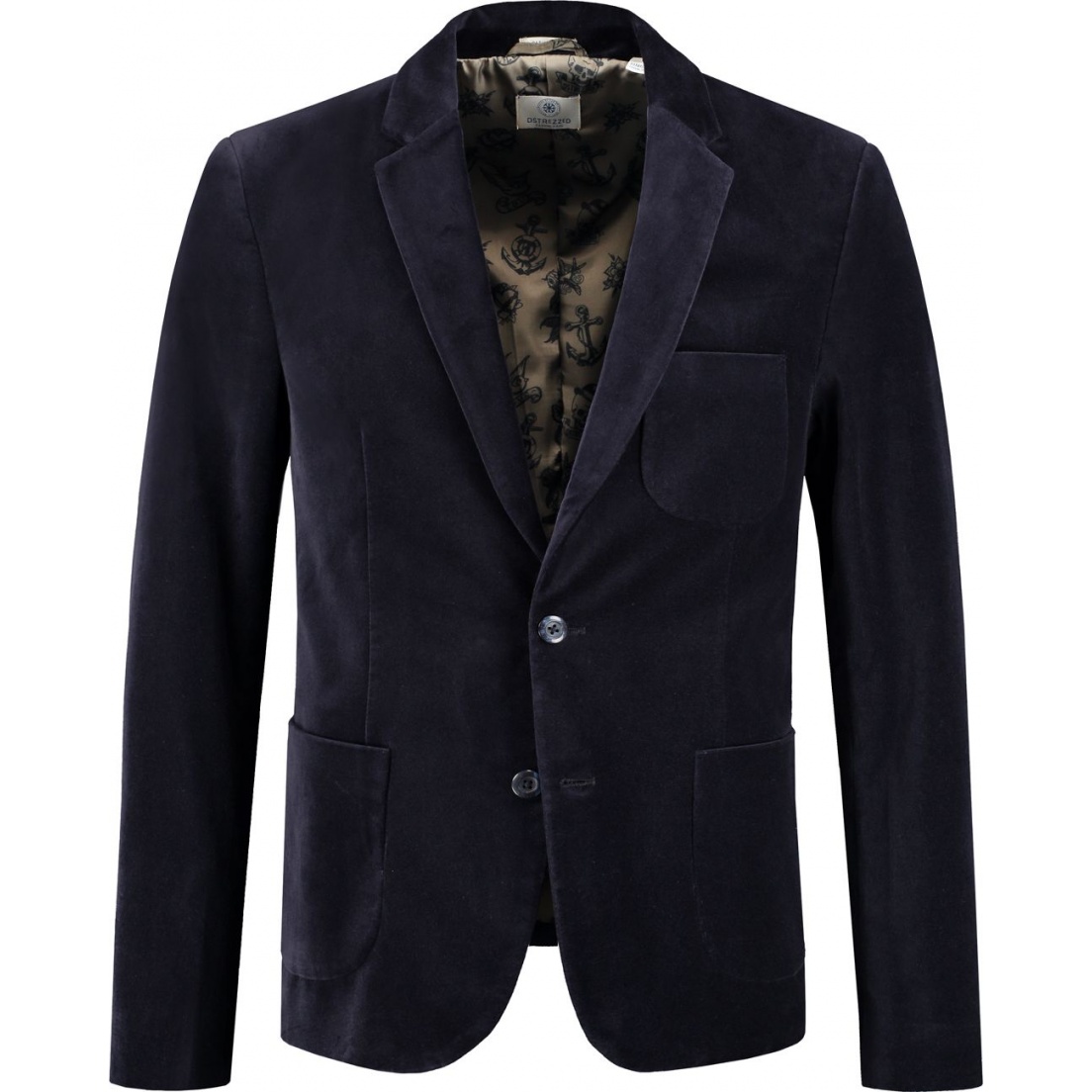 ПИДЖАК DSTREZZED BLAZER WASHED VELOUR DK.NAVY фото 1