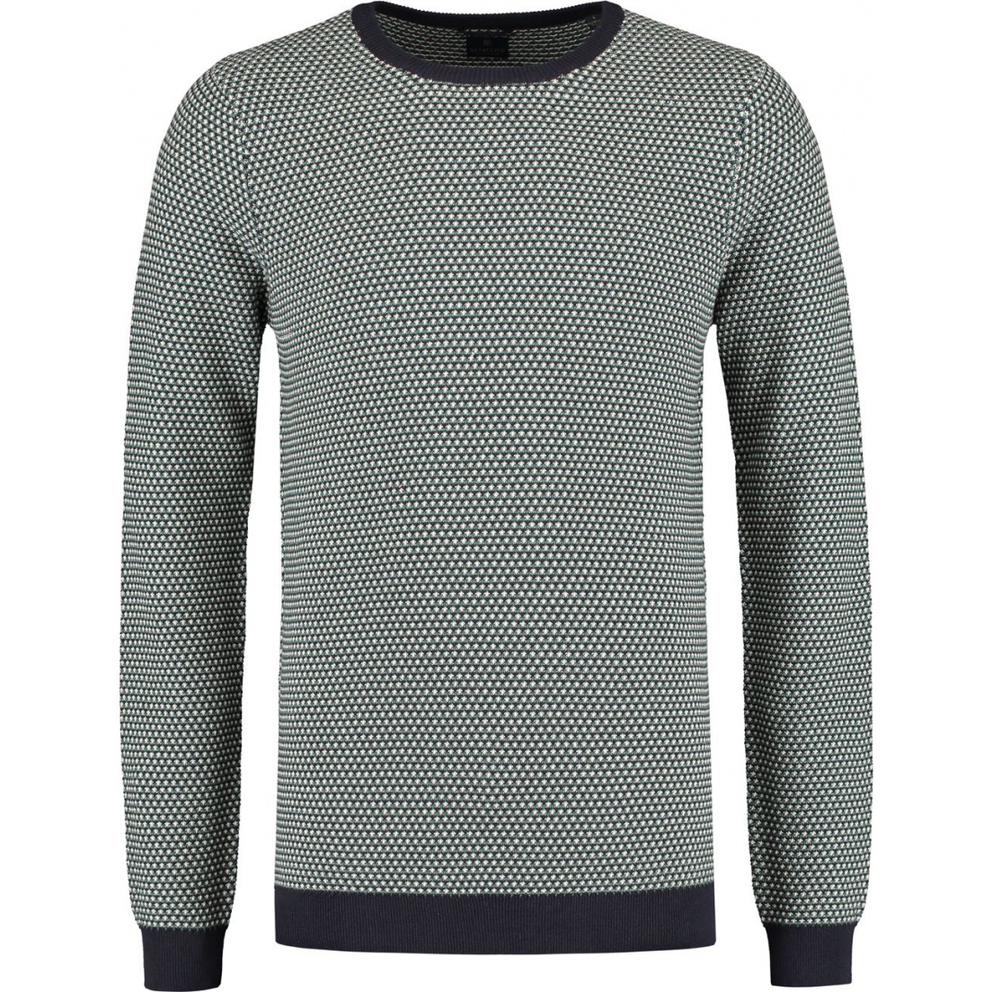 СВИТЕР DSTREZZED ROUND NECK BLOSSOM DK.GREEN фото 1