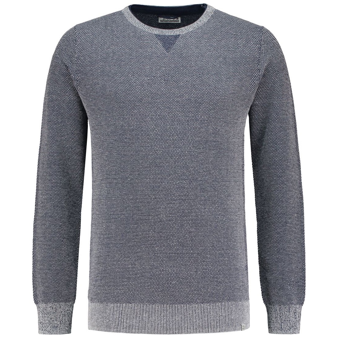 СВИТЕР DSTREZZED CREW 2TONE STRUCTURE NAVY/WHITE фото 1