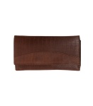 Кошелёк Jacaru из кожи кенгуру с замком-Brown																																																									