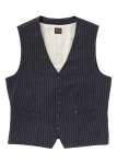 ЖИЛЕТ DSTREZZED PINSTRIPE LINEN LOOK DK.NAVY 121039