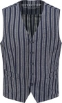 ЖИЛЕТ DSTREZZED LINEN DOBBY STRIPE NAVY 121058