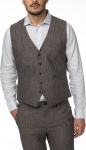 ЖИЛЕТ DSTREZZED PINSTRIPE LINEN LOOK ANTHRA 121039