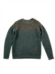 СВИТЕР DSTREZZED 2BLOCK KNIT LAMBSWOOL Dk.Brown MEL. 404019