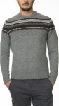 СВИТЕР DSTREZZED LAMBSWOOL FANCY JAQ. 5GG MID GREY 404018