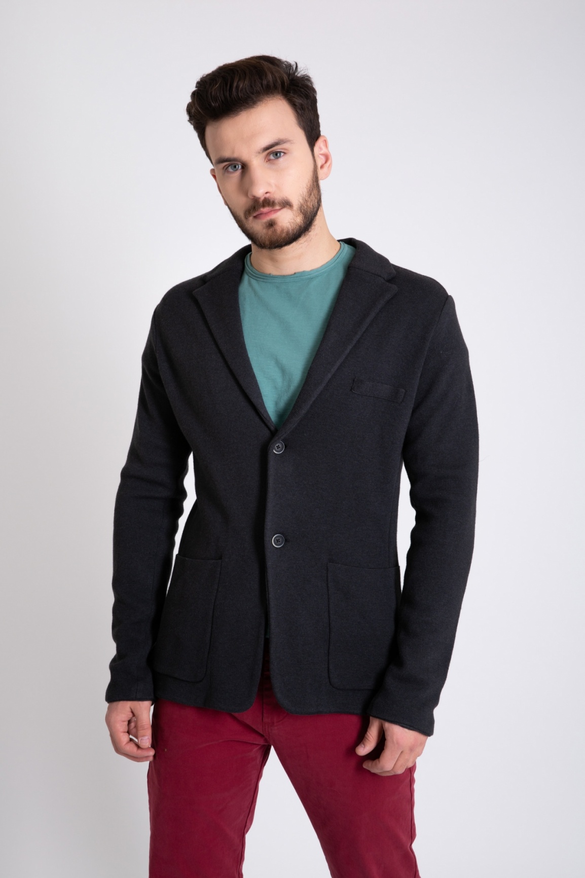 Блейзер Dstrezzed 111114 Anthra/Black																														 фото 7