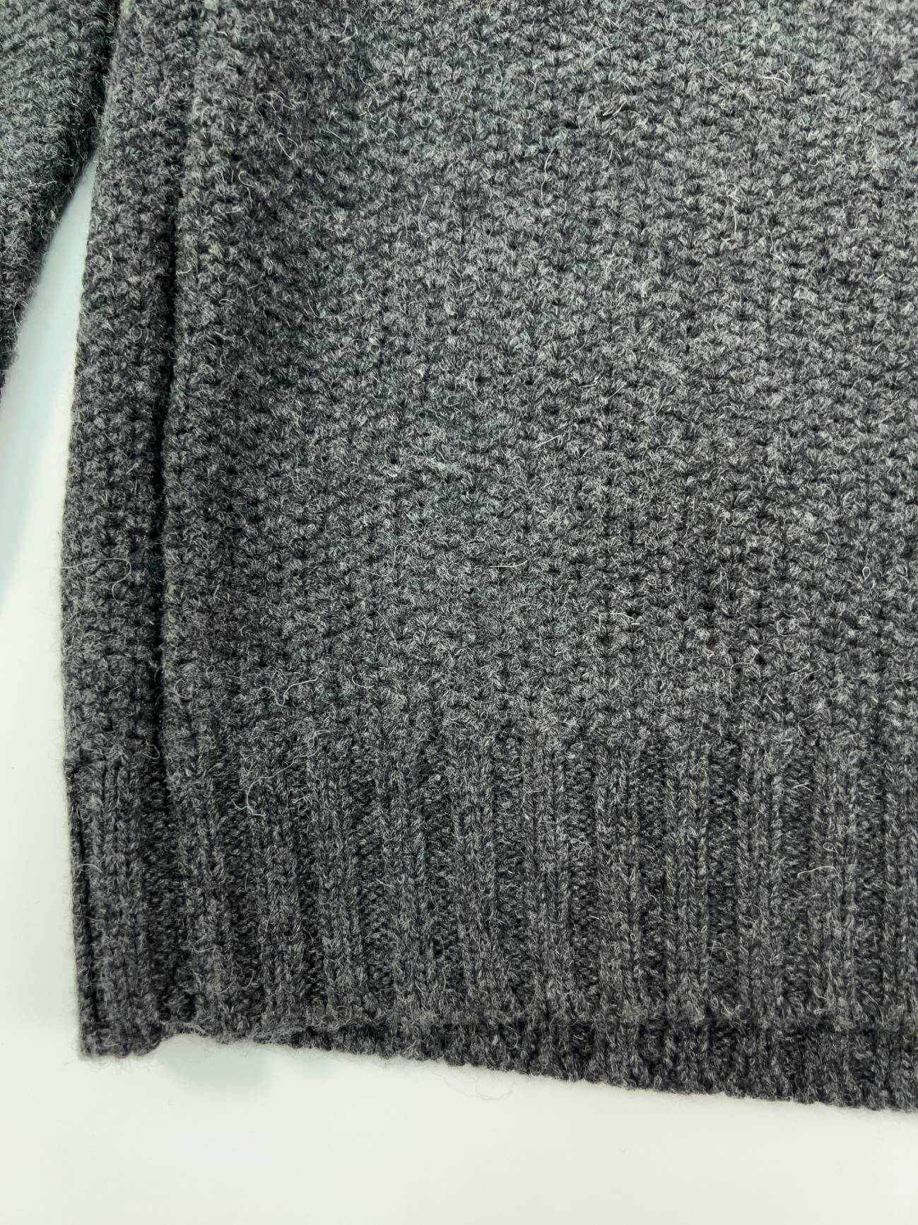 СВИТЕР DSTREZZED 2BLOCK KNIT LAMBSWOOL Dk.Brown MEL. 404019 фото 4