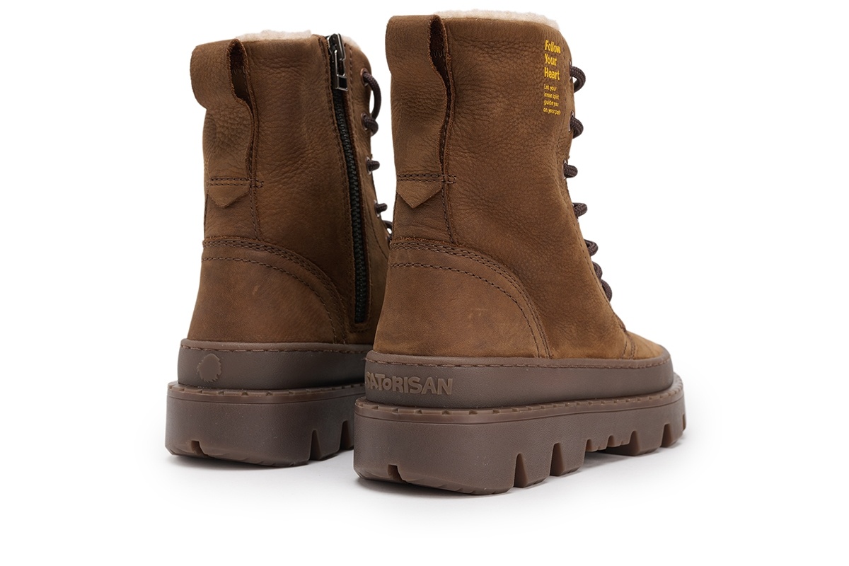 Ботинки Satorisan Unalome Laces Premium Wool Mid Brown фото 3