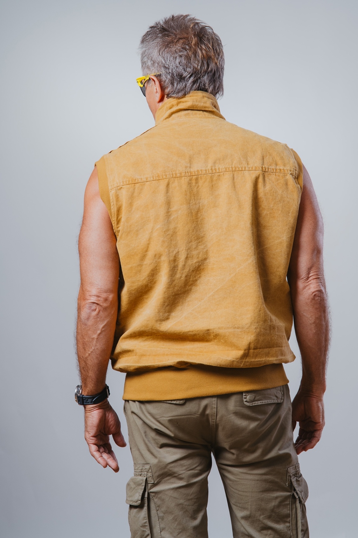 Жилет Australian Fashion House GmbH 03V01 Canvas Vest Ribbon tobacco фото 3