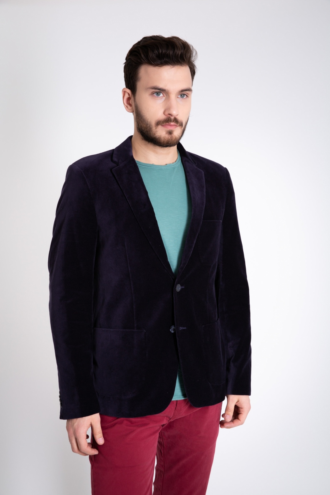 ПИДЖАК DSTREZZED BLAZER WASHED VELOUR DK.NAVY 111149 фото 7