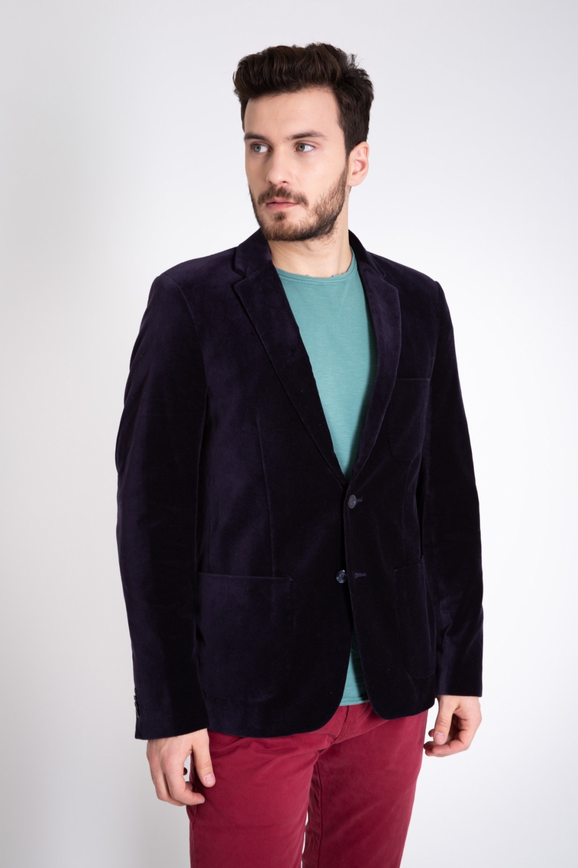 ПИДЖАК DSTREZZED BLAZER WASHED VELOUR DK.NAVY 111149 фото 8