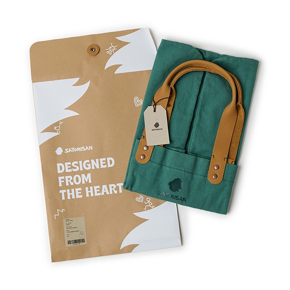 Шоппер Satorisan Tote Bag Gaia Diving Green фото 4