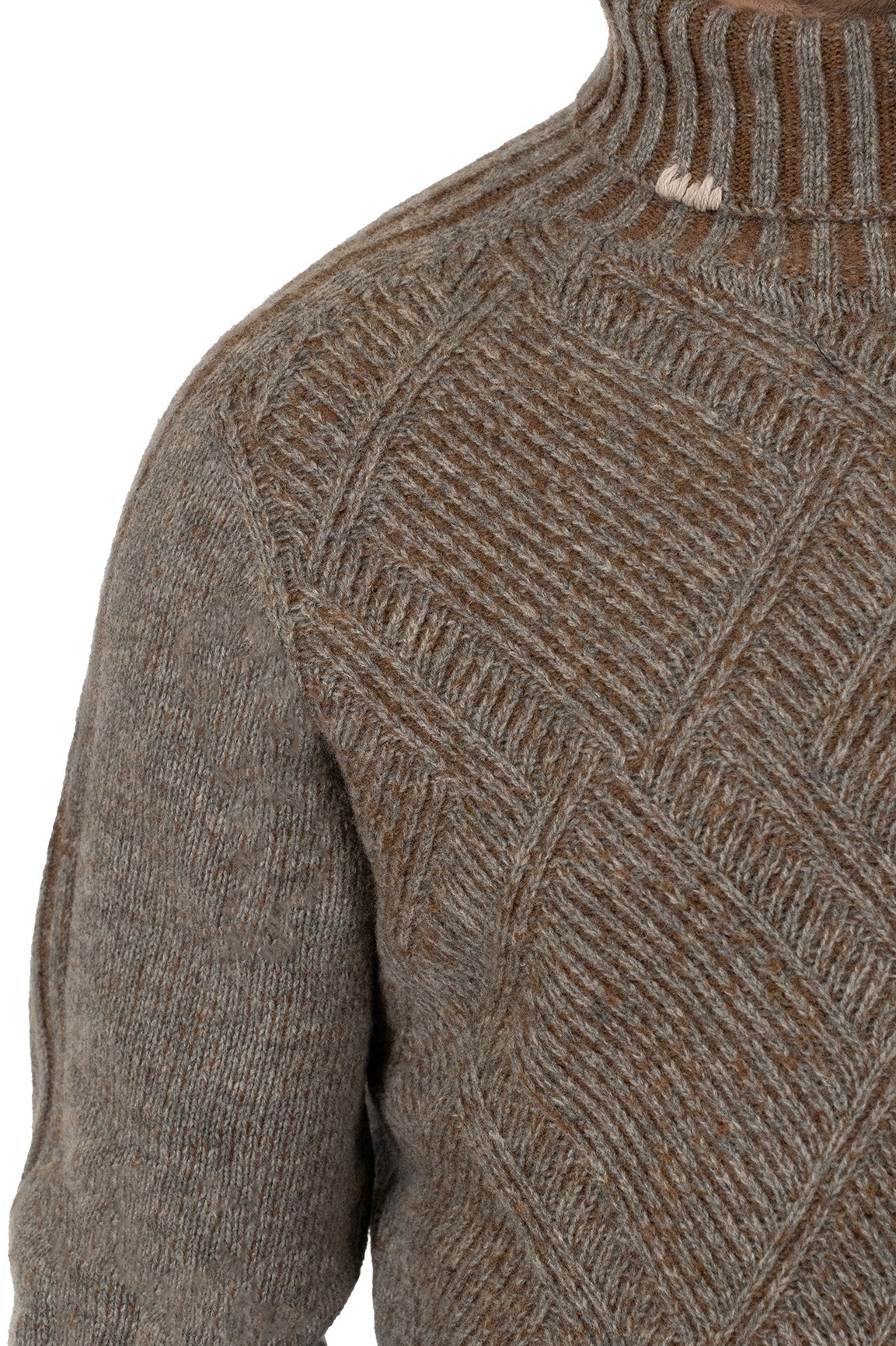 Свитер Bob Oliver Grey/Brown фото 3