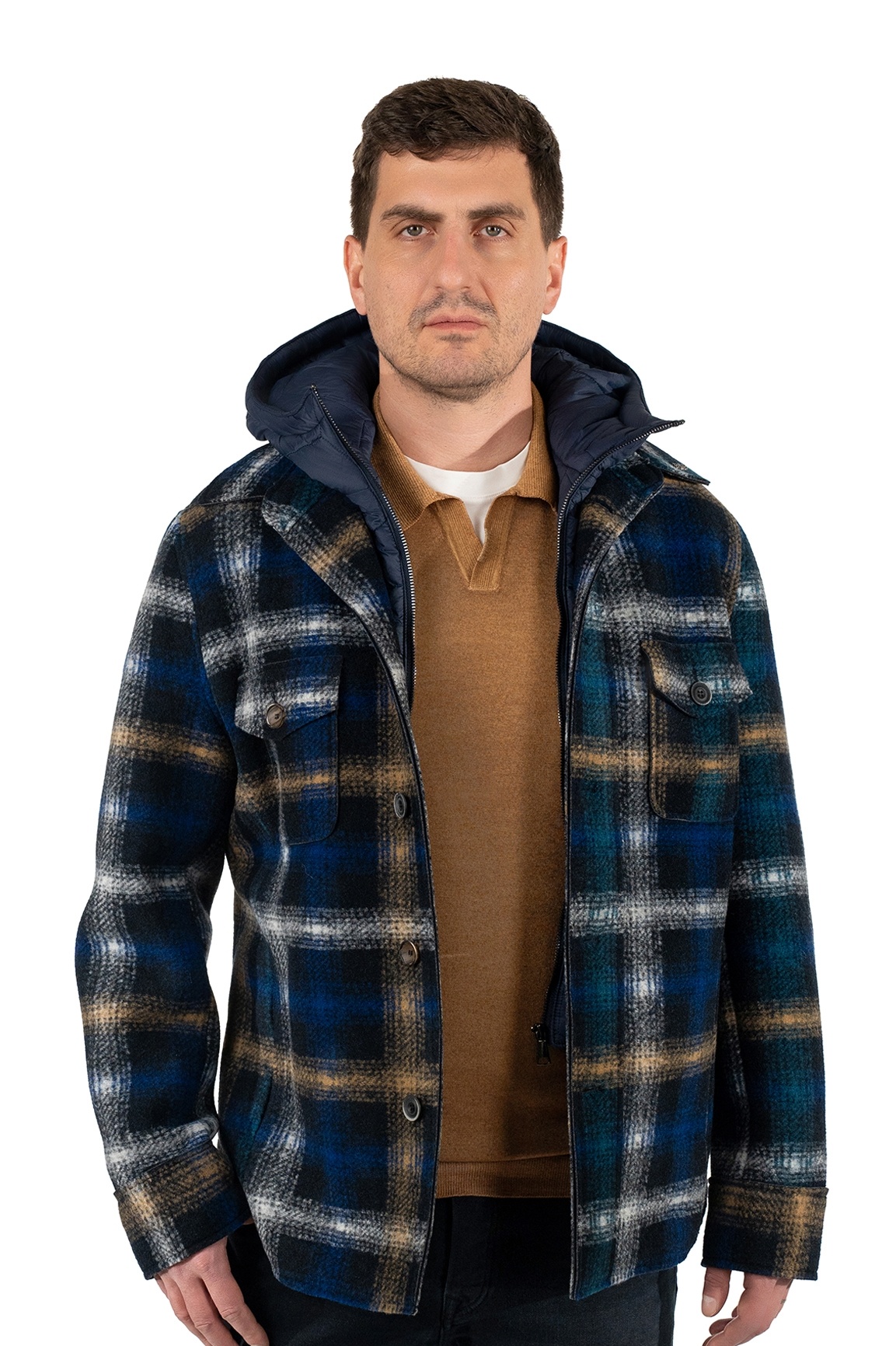 Рубашка Bob Weston Multi Blue/Brown фото 5