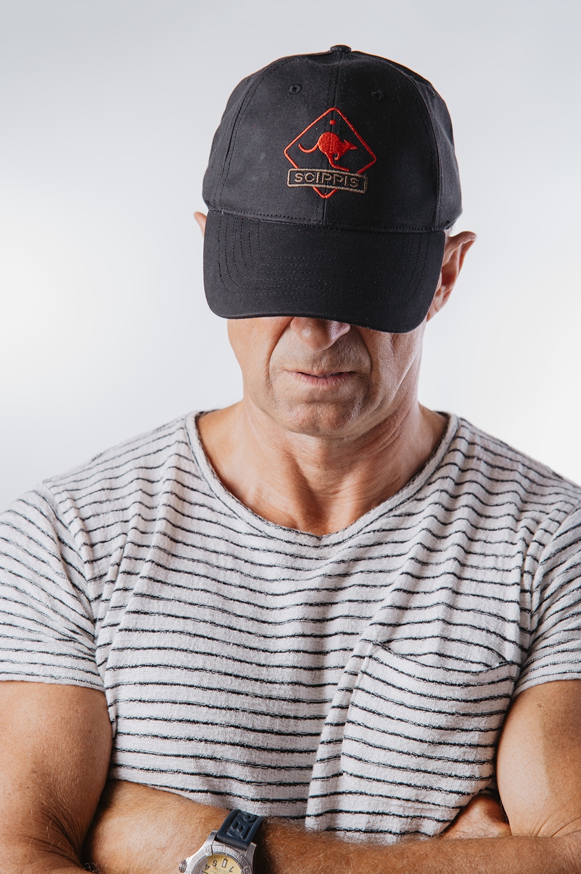 Кепка 001H10 SCIPPIS OILSKIN - Black фото 2