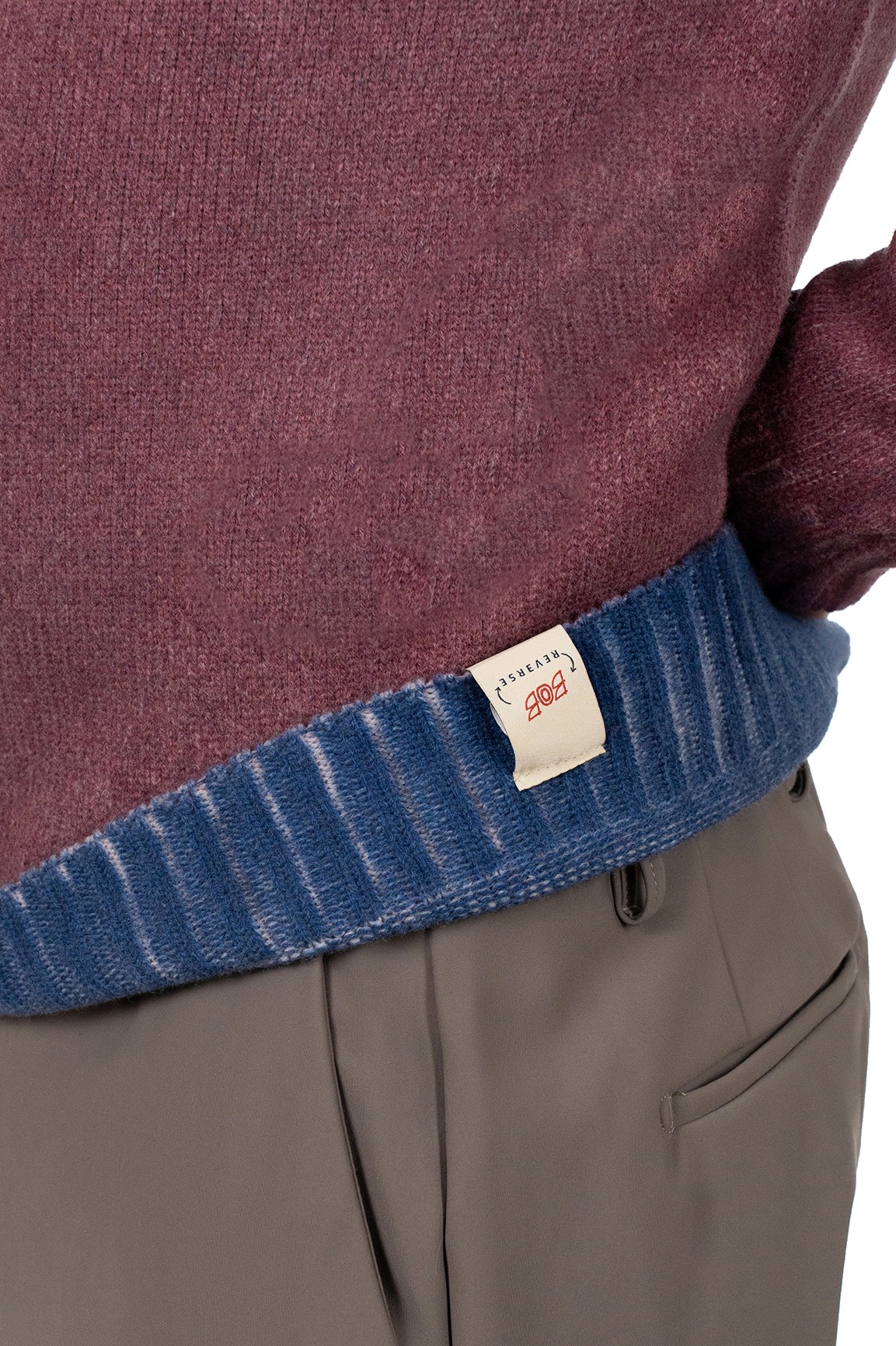 Свитер Bob Belfast Bordeaux/Denim фото 7