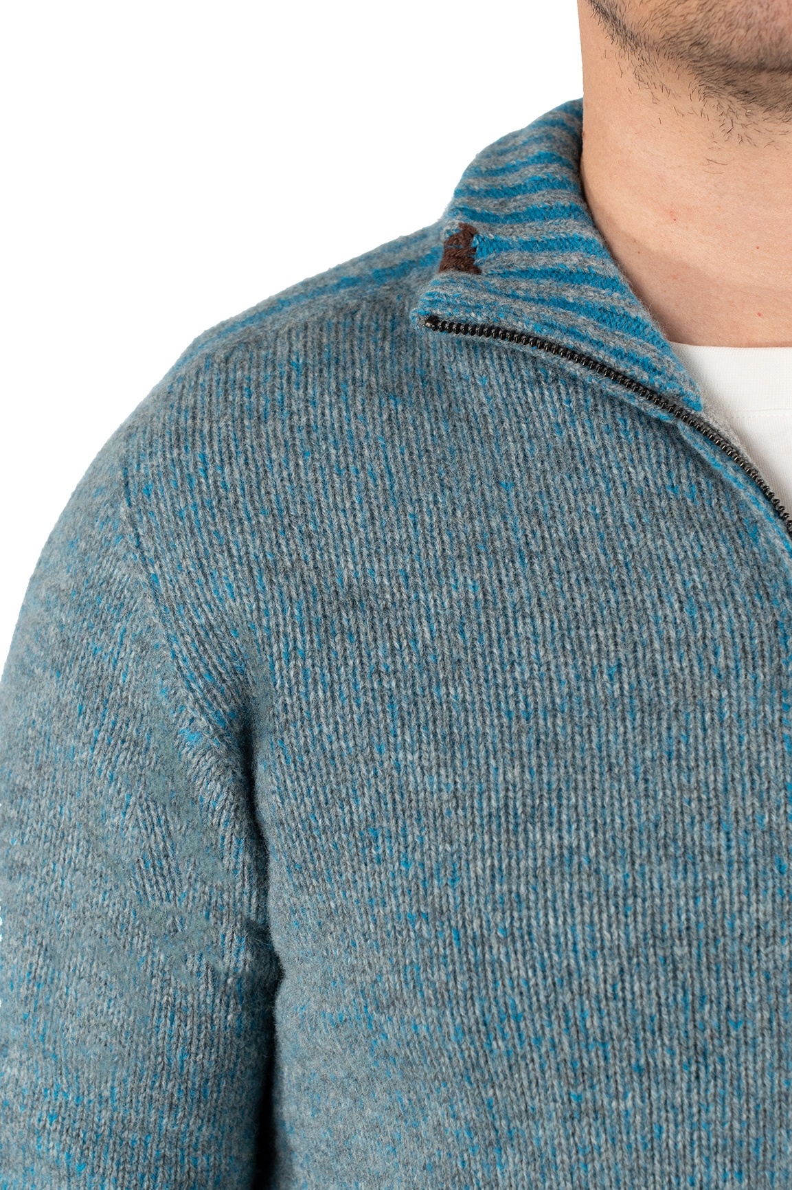 Свитер Bob La Societe Dale Grey/Petrol фото 3