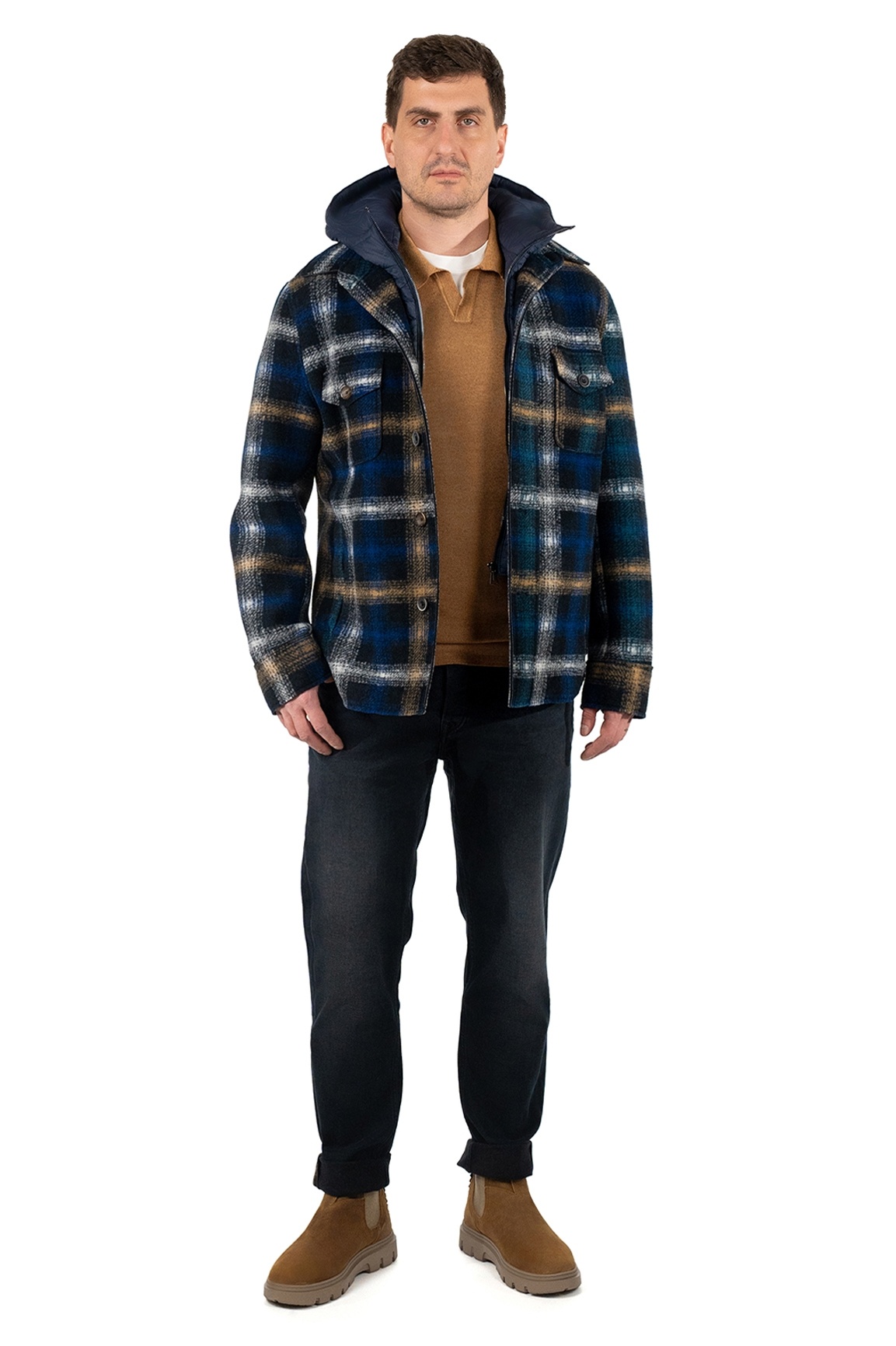 Рубашка Bob Weston Multi Blue/Brown фото 2