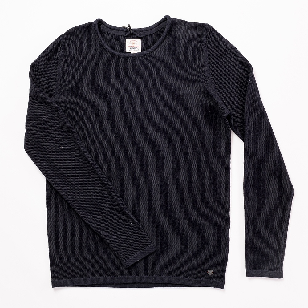 СВИТЕР DSTREZZED CREW STRUCTURE KNIT Dk.Navy 404073 фото 1
