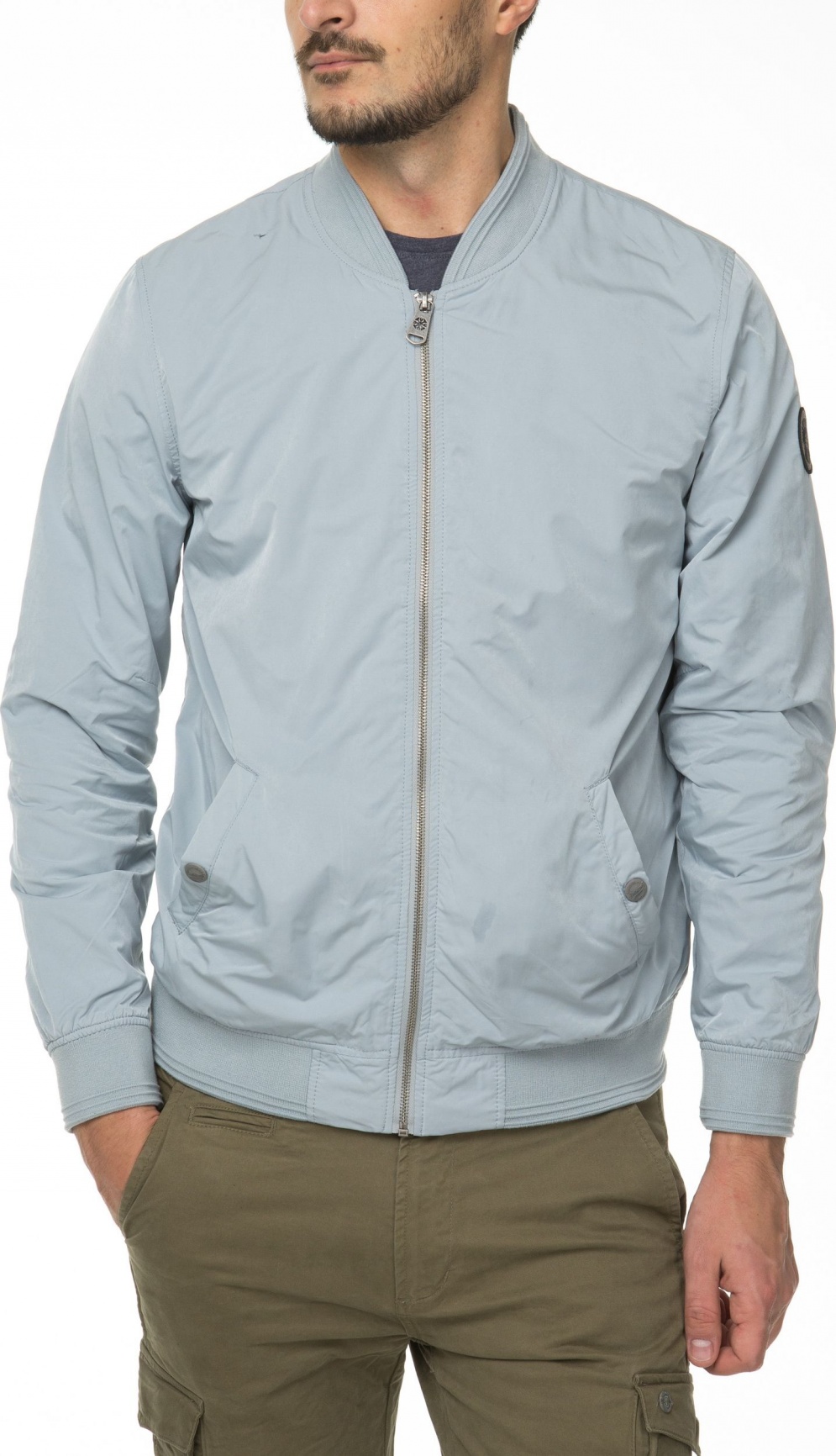 БОМБЕР DSTREZZED BOMBER JACKET MICRO NYLON STEEL BLUE 101147 фото 3