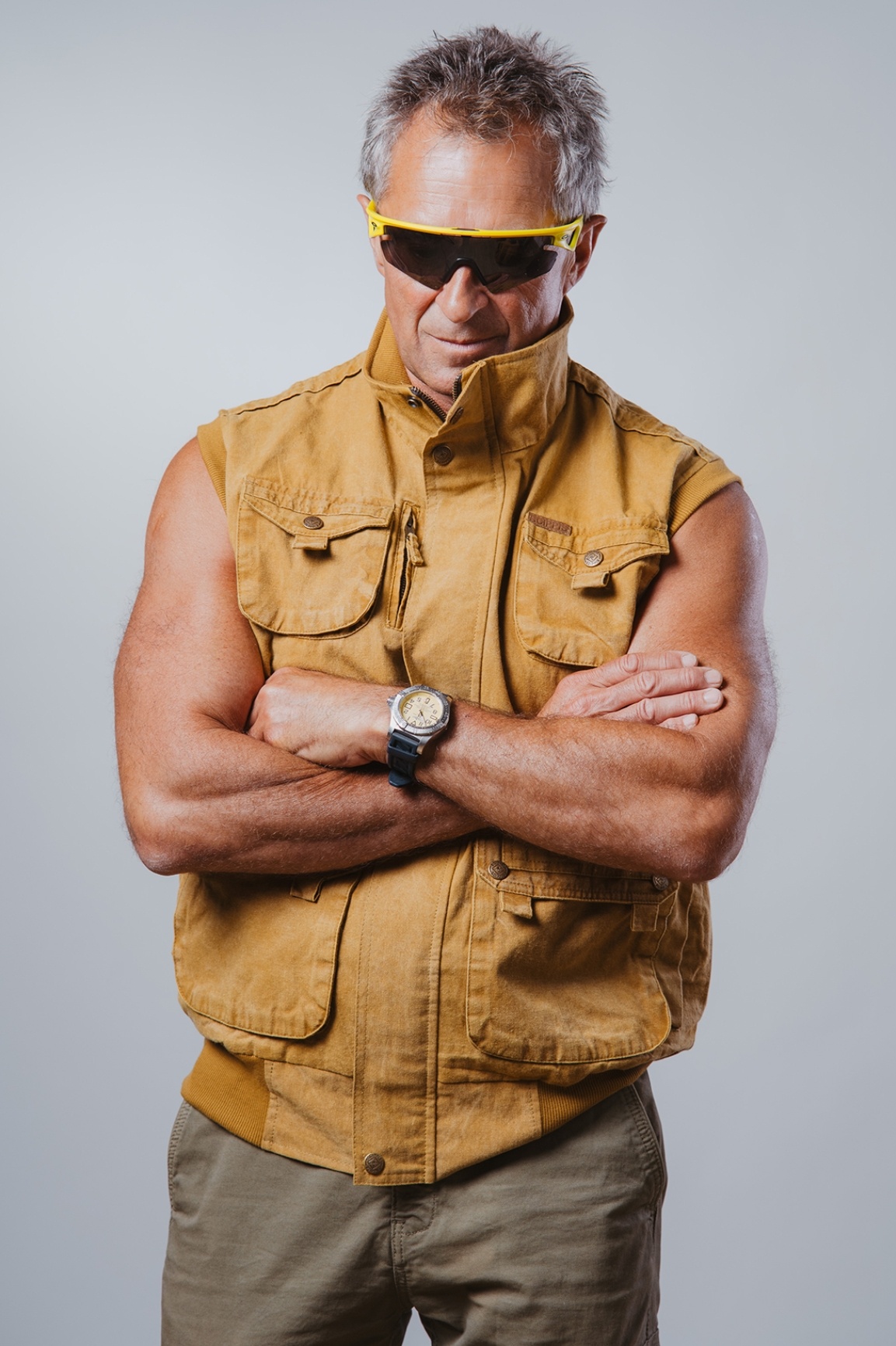 Жилет Australian Fashion House GmbH 03V01 Canvas Vest Ribbon tobacco фото 11