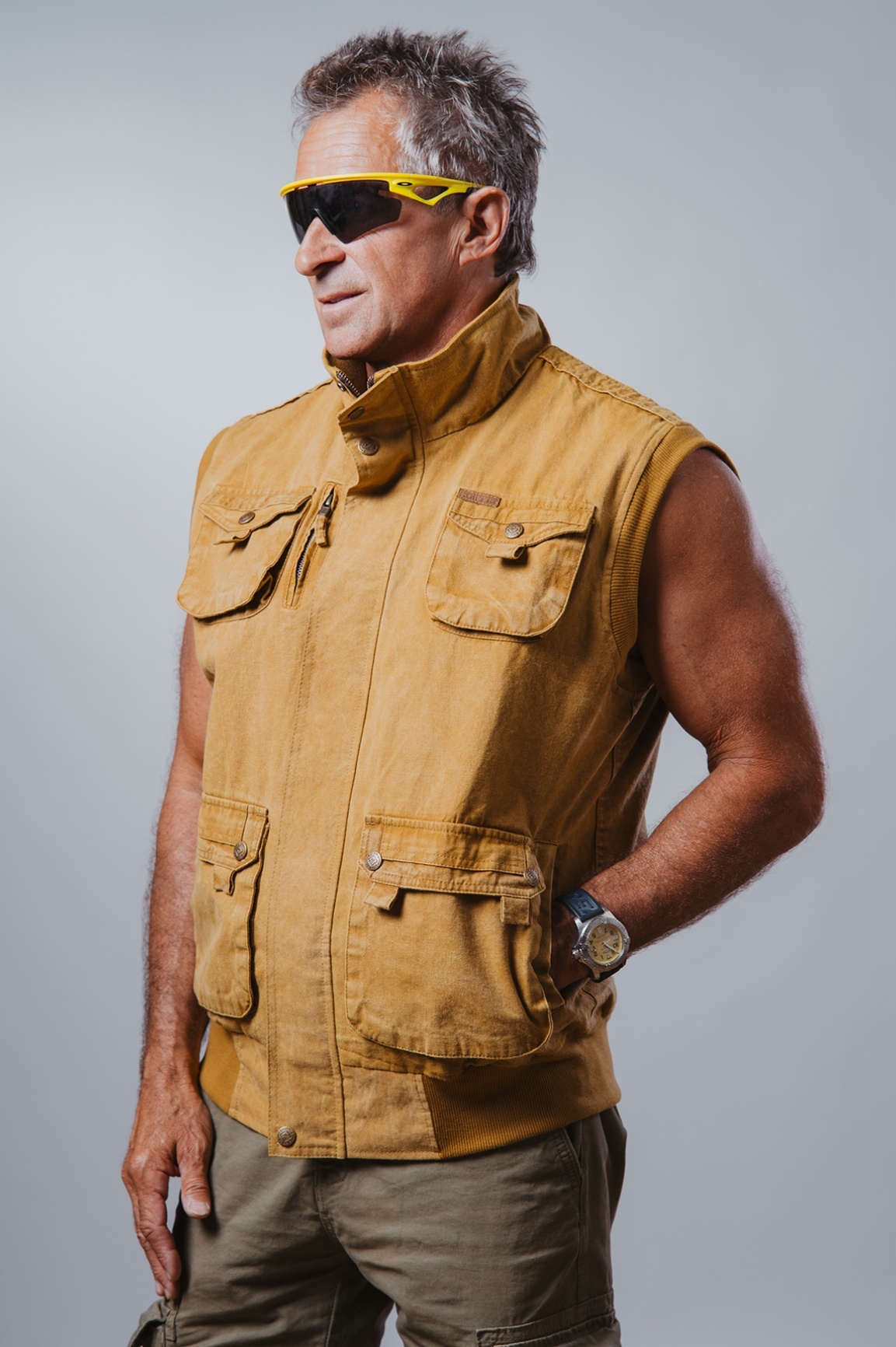 Жилет Australian Fashion House GmbH 03V01 Canvas Vest Ribbon tobacco фото 12