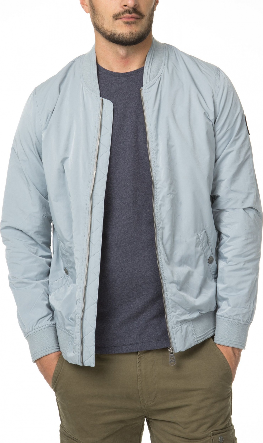 БОМБЕР DSTREZZED BOMBER JACKET MICRO NYLON STEEL BLUE 101147 фото 1