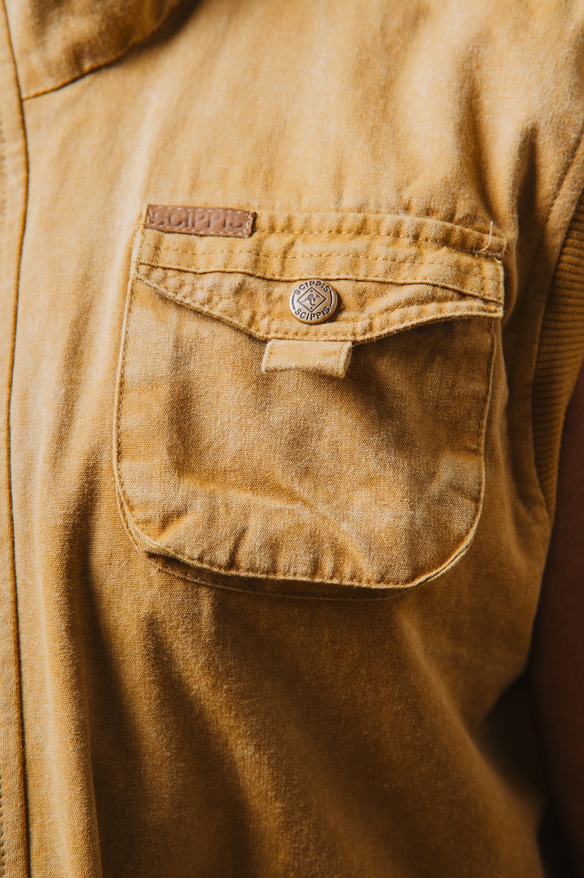 Жилет Australian Fashion House GmbH 03V01 Canvas Vest Ribbon tobacco фото 9