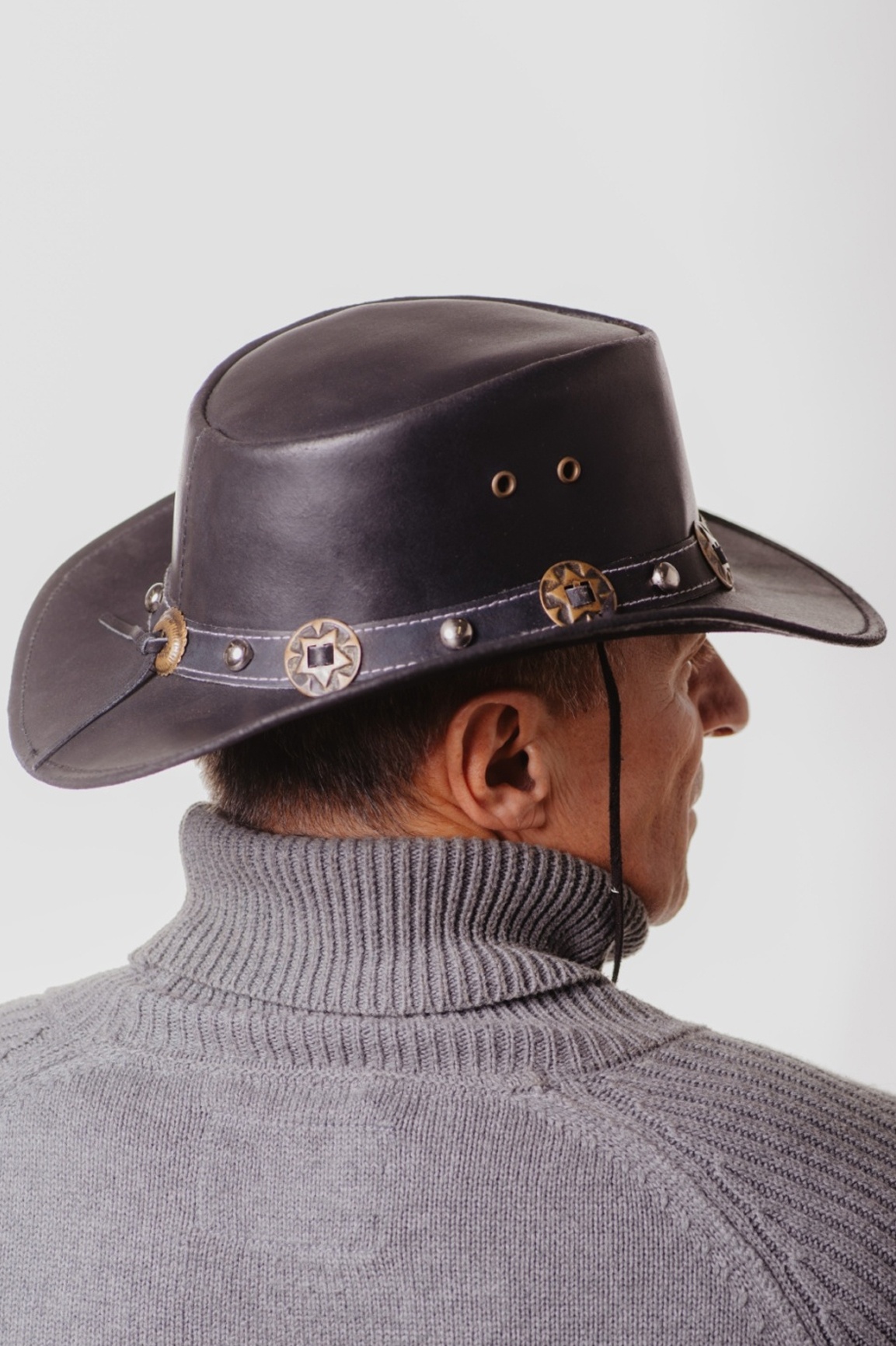 Шляпа 5H95 SCIPPIS Concho - Black фото 2