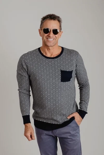 Свитер Dstrezzed Dk.Navy/Lt.Blue 404038 фото 2