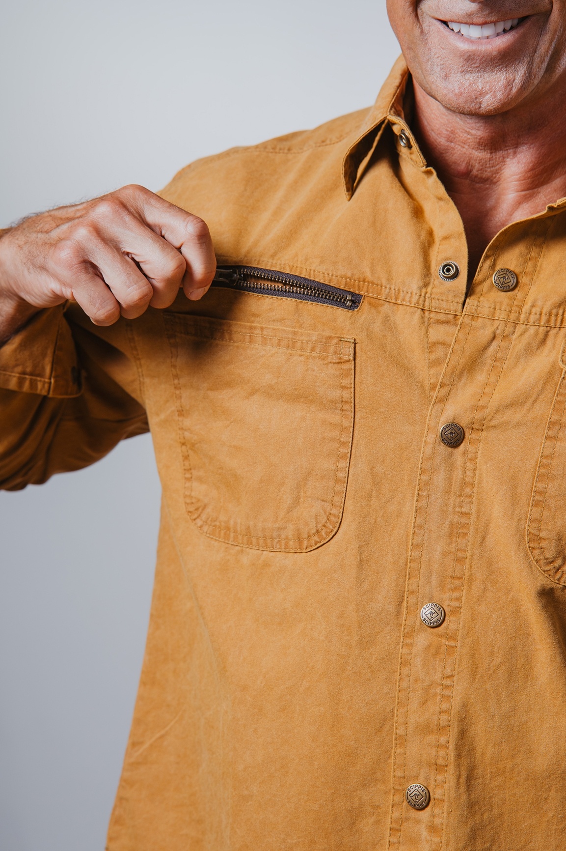 Рубашка Scippis Australian Fashion House 003S05 Broome Tobacco фото 5