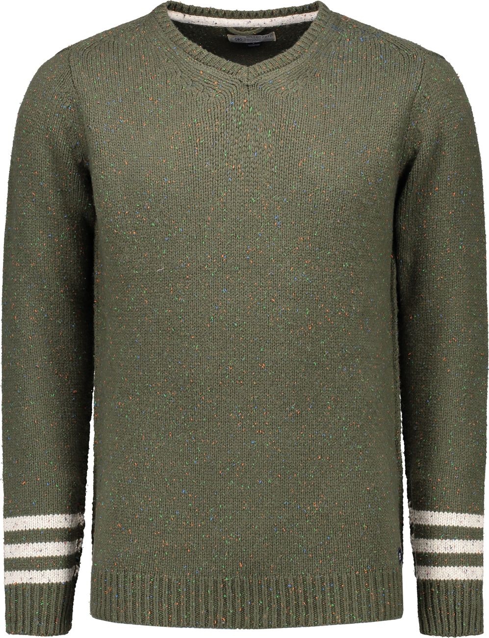 СВИТЕР DSTREZZED V-NECK NAPS MELANGE ARMY GREEN 404146 фото 1