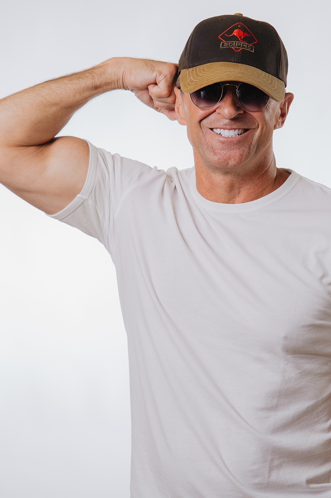 Кепка 001H10 SCIPPIS OILSKIN CAP Tan - Brown фото 3