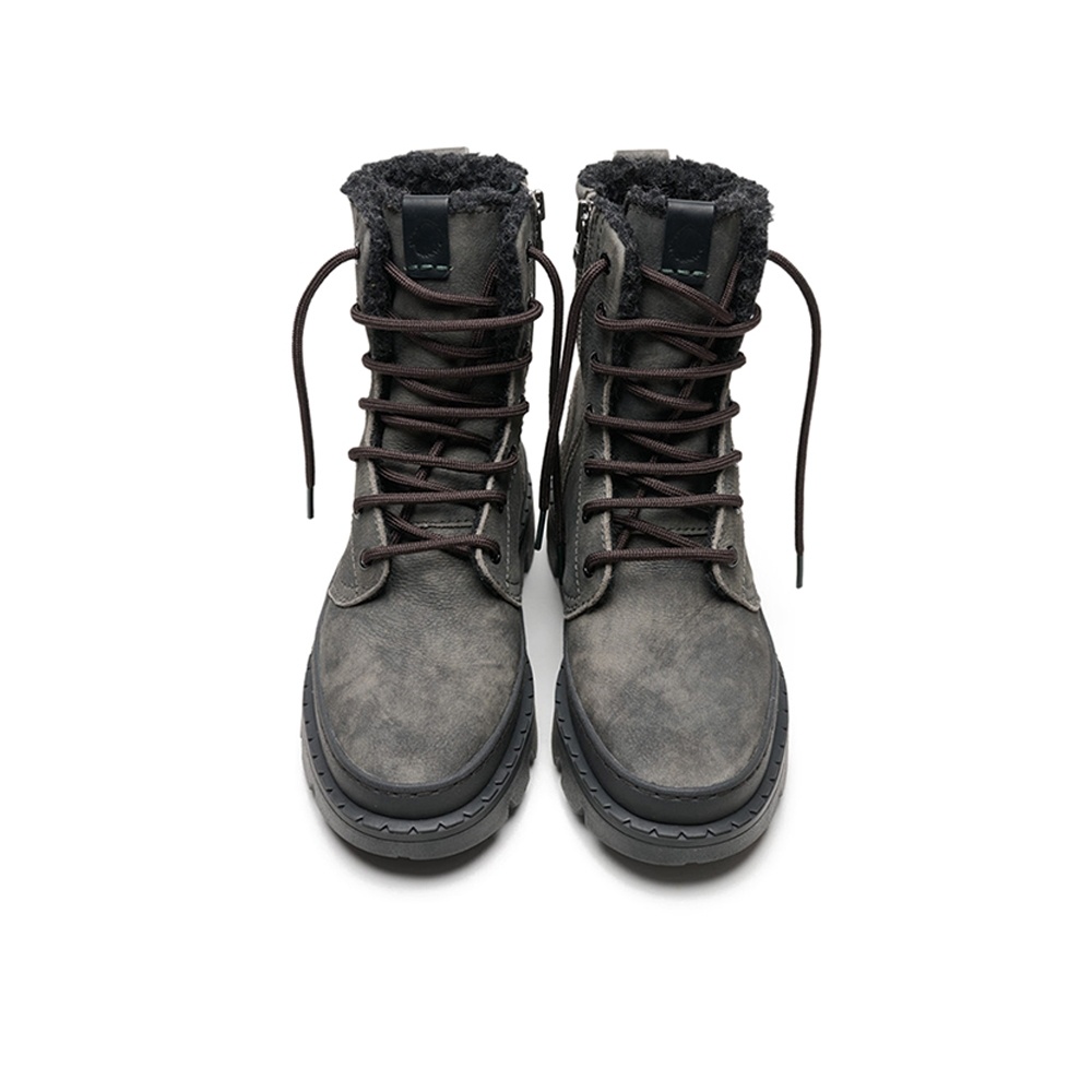 Ботинки Satorisan Unalome Laces Premium Wool Khakies Black 120084 фото 4