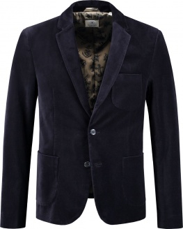 ПИДЖАК DSTREZZED BLAZER WASHED VELOUR DK.NAVY