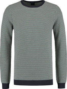 СВИТЕР DSTREZZED ROUND NECK BLOSSOM DK.GREEN