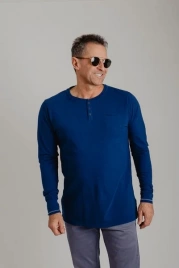 ФУТБОЛКА DSTREZZED GRANDDAD L/S SLUB JERSEY KOBALT 202248