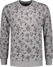 ТОЛСТОВКА DSTREZZED CREW BOTANIC SWEAT MD. GREY MELANGE 211240