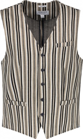 ЖИЛЕТ DSTREZZED JAQUARD SWEAT STRIPE LT.GREY MELANGE 121094