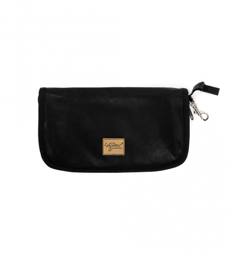 Кошелёк Jacaru из кожи кенгуру- Black																														