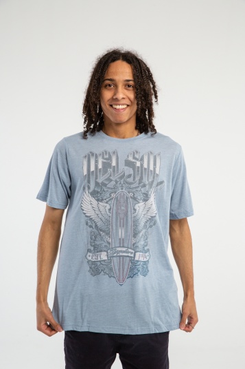 ФУТБОЛКА DELSOL Blend WingSurfBoard Stonewash