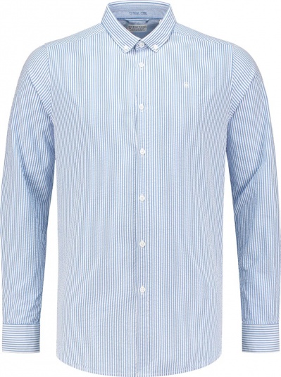 РУБАШКА DSTREZZED SHIRT BD SEERSUCKER STRIPE STRONG BLUE 303139