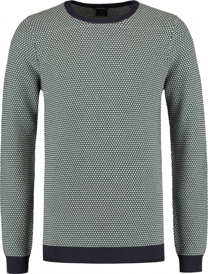 СВИТЕР DSTREZZED ROUND NECK BLOSSOM DK.GREEN 404138