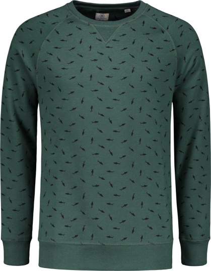 СВИТШОТ DSTREZZED CREW SHARK PEACH SWEAT DK.GREEN 211232