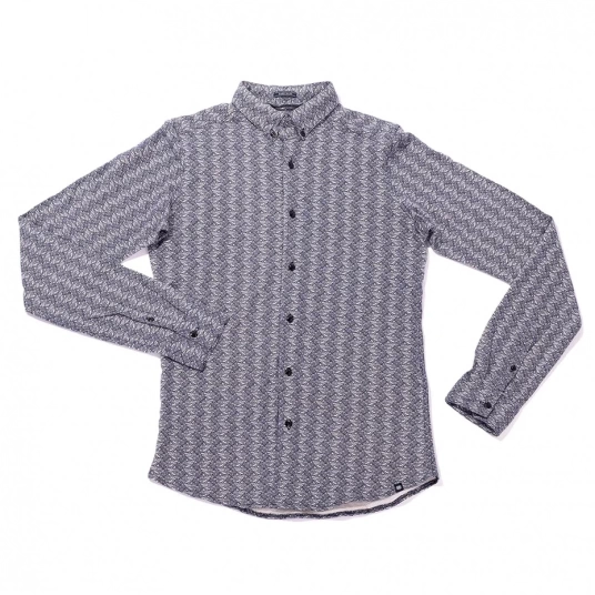 Рубашка DSTREZZED Grey Melange 261004D 