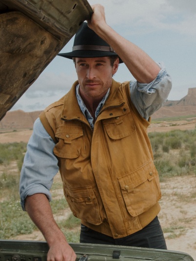 Жилет Australian Fashion House GmbH 03V01 Canvas Vest Ribbon mustard