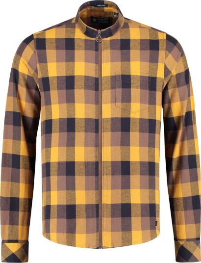 РУБАШКА DSTREZZED BLOCK CHECK FLANNEL YELLOW 303196